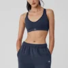 Seamless Ribbed Favorite Bra - Navy