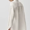 Semi-Sheer Golden Hour Button Down Long Sleeve - Ivory