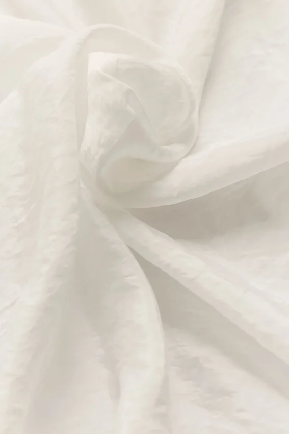 Semi-Sheer Golden Hour Button Down Long Sleeve - Ivory