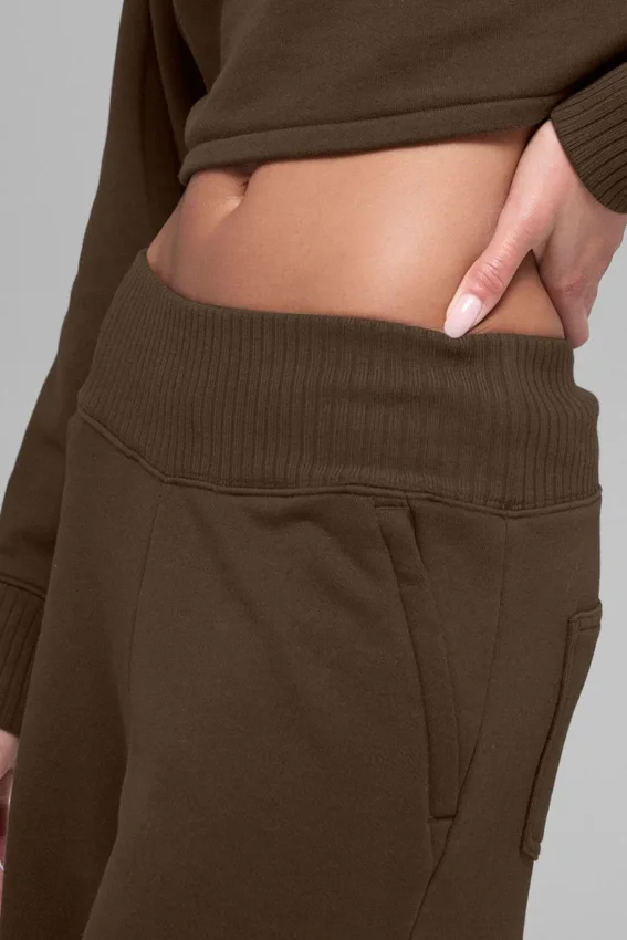 Serenity Wide Leg Sweatpant - Espresso
