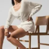 Sheer Cashmere Cropped Cardigan - Ivory