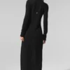 Sheer Cashmere Long Cardigan - Black
