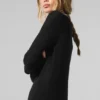 Sheer Cashmere Long Cardigan - Black