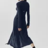 Sheer Cashmere Long Cardigan - Navy