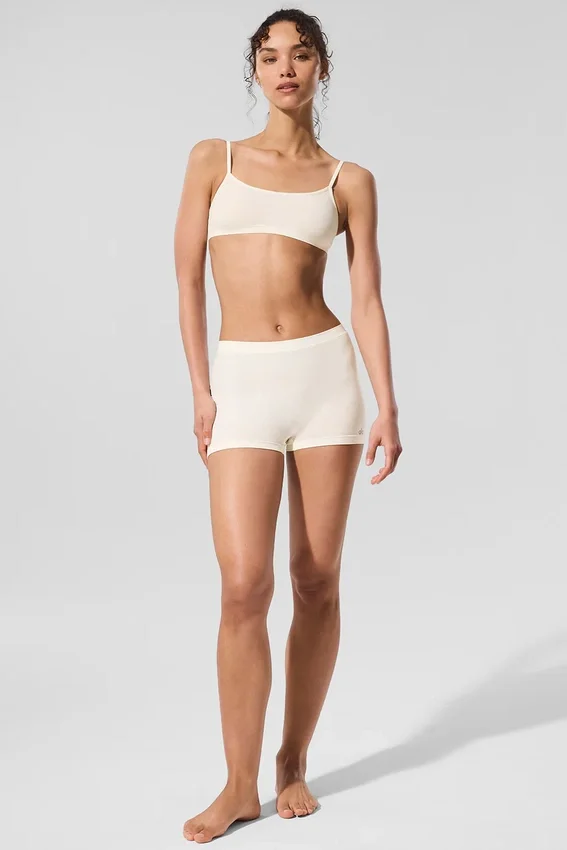 Sheer Glow Boyshort - Ivory