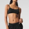 Sheer Glow Bra - Black