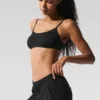 Sheer Glow Bra - Black