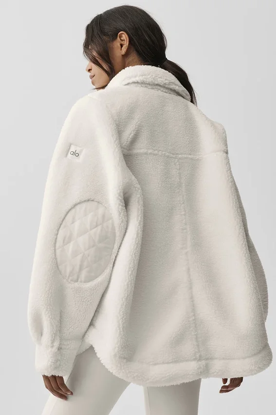 Sherpa Edge Shacket - Ivory