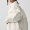 Sherpa Edge Shacket - Ivory