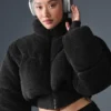 Sherpa Main Act Corset Puffer - Black