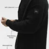 Shift Knit Button up Long Sleeve - Black