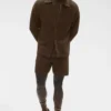 Shift Knit Button up Long Sleeve - Espresso