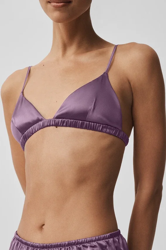 Silk Luminous Bra - Plum Kiss