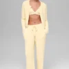 Snuggle up Sweater Cropped Cardigan - Candlelight Yellow