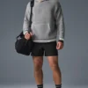 Sports Club Sweater Knit Hoodie - Athletic Heather Grey