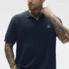 Sports Club Sweater Knit Polo - Navy