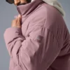 Stretch Woven Street Puffer - Woodrose
