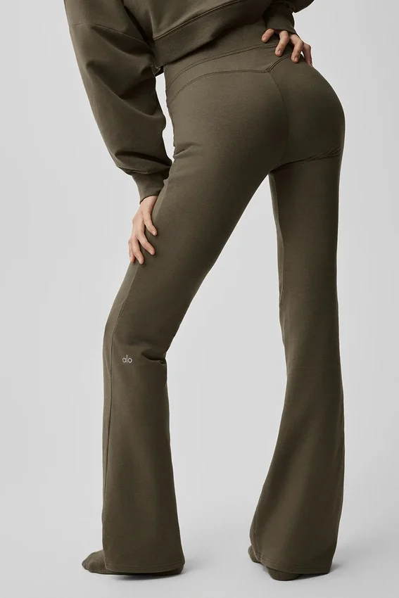 Sway Bootcut Sweatpant - Olive Tree