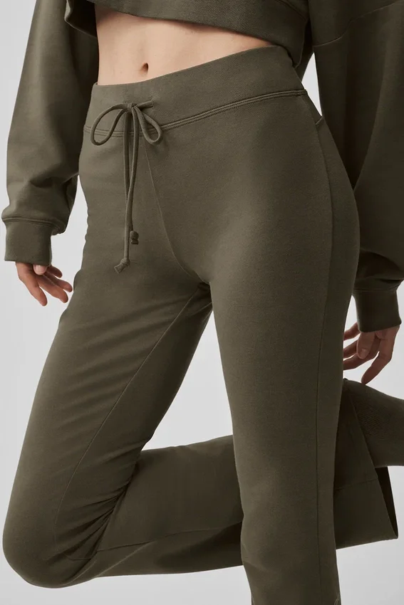 Sway Bootcut Sweatpant - Olive Tree