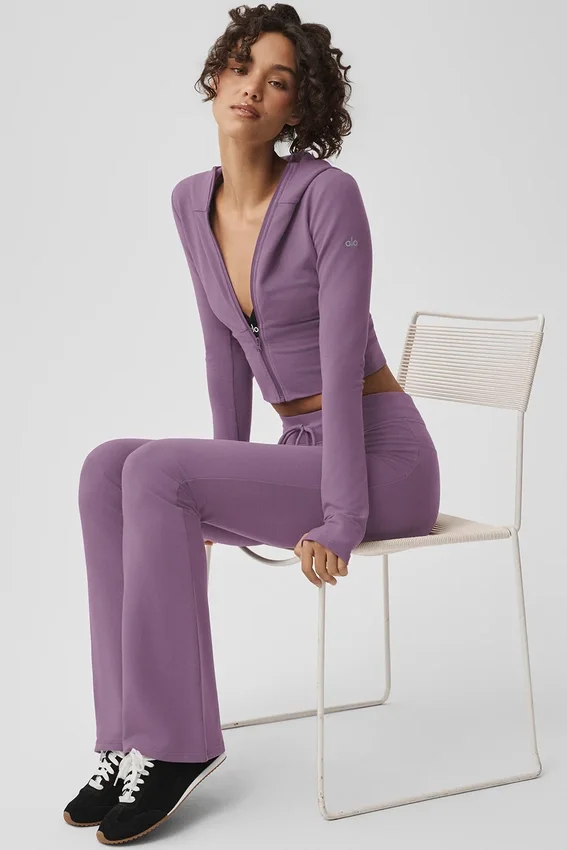 Sway Bootcut Sweatpant - Plum Kiss