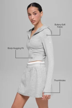 Sway Full Zip Hoodie – Athletic Heather Grey