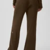 Sweater Knit Mid-Rise Unwind Wide Leg Pant - Espresso