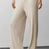 Sweater Knit Mid-Rise Unwind Wide Leg Pant - Oatmeal Heather
