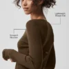 Sweater Knit Unwind Long Sleeve - Espresso