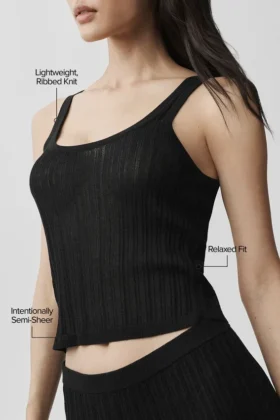 Sweater Sunlit Tank – Black