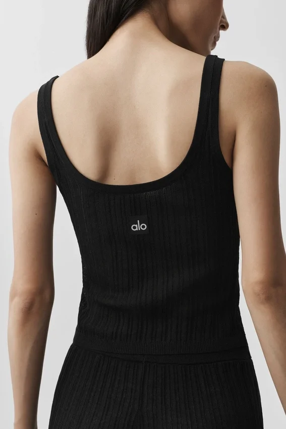 Sweater Sunlit Tank - Black