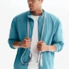 Takeaway Track Full Zip Jacket - Blue Breeze