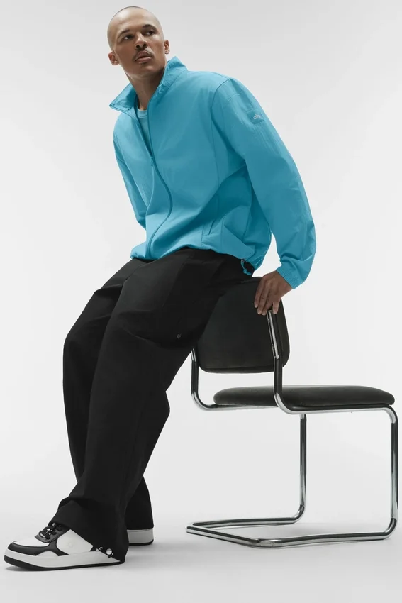 Takeaway Track Full Zip Jacket - Blue Breeze