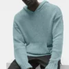 Textured Knit Hoodie - Desert Sage