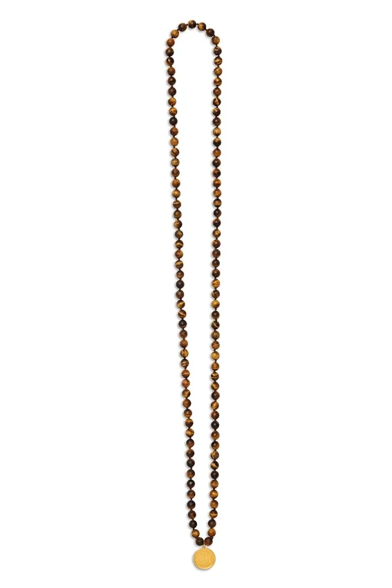 Tiger's Eye Mala Necklace