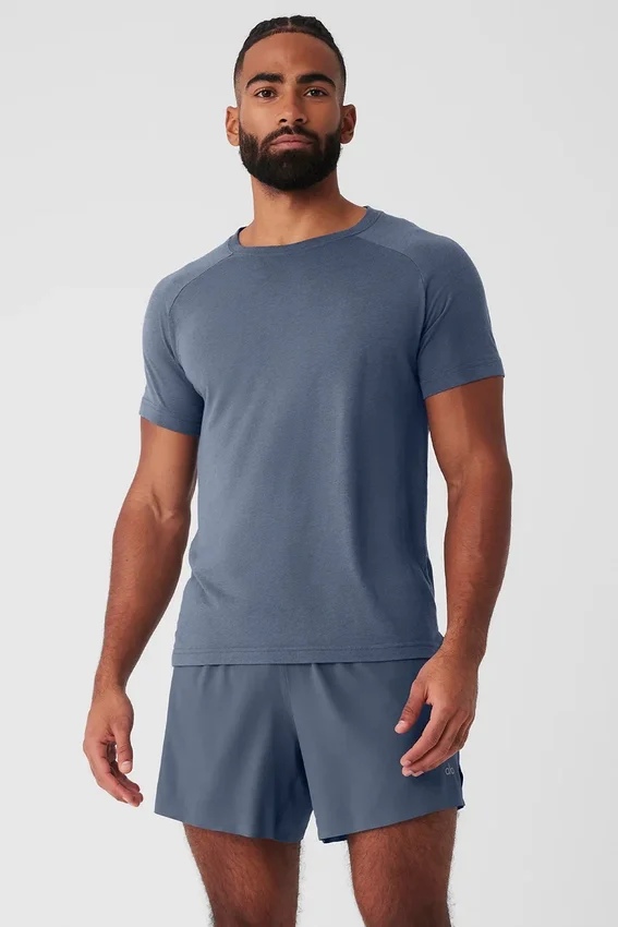 Triumph Raglan Tee - Bluestone