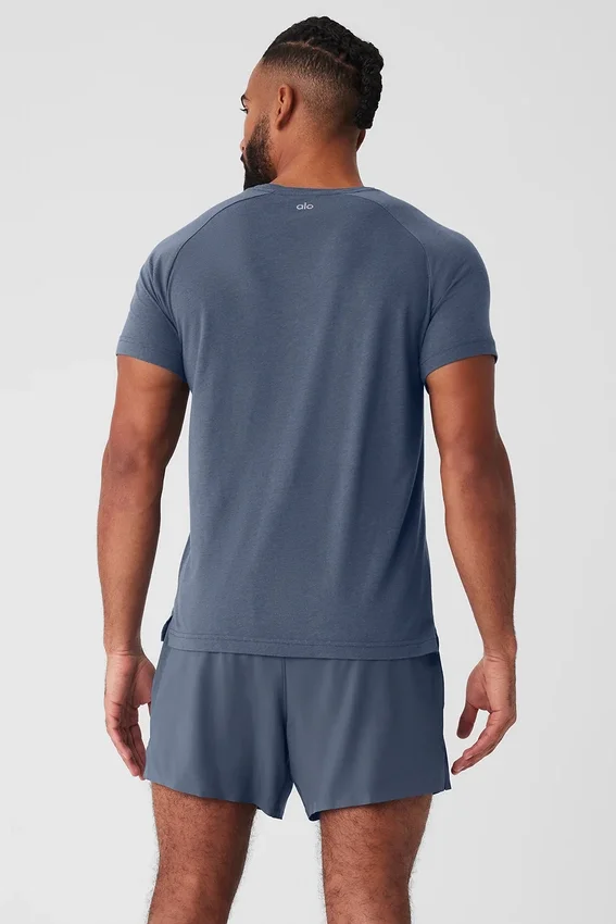 Triumph Raglan Tee - Bluestone