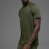 Triumph Raglan Tee - Green Olive