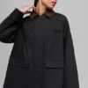 Twill Barn Jacket - Black/Espresso