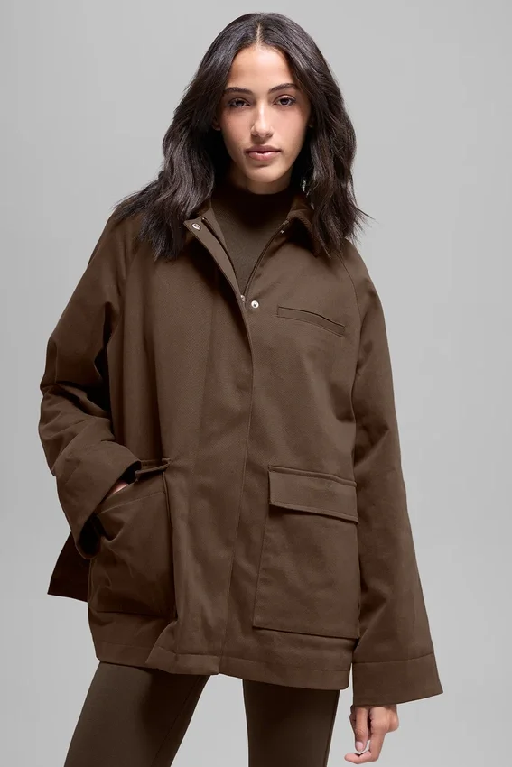 Twill Barn Jacket - Espresso