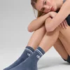 Unisex Half-Crew Throwback Sock - Bluestone/White