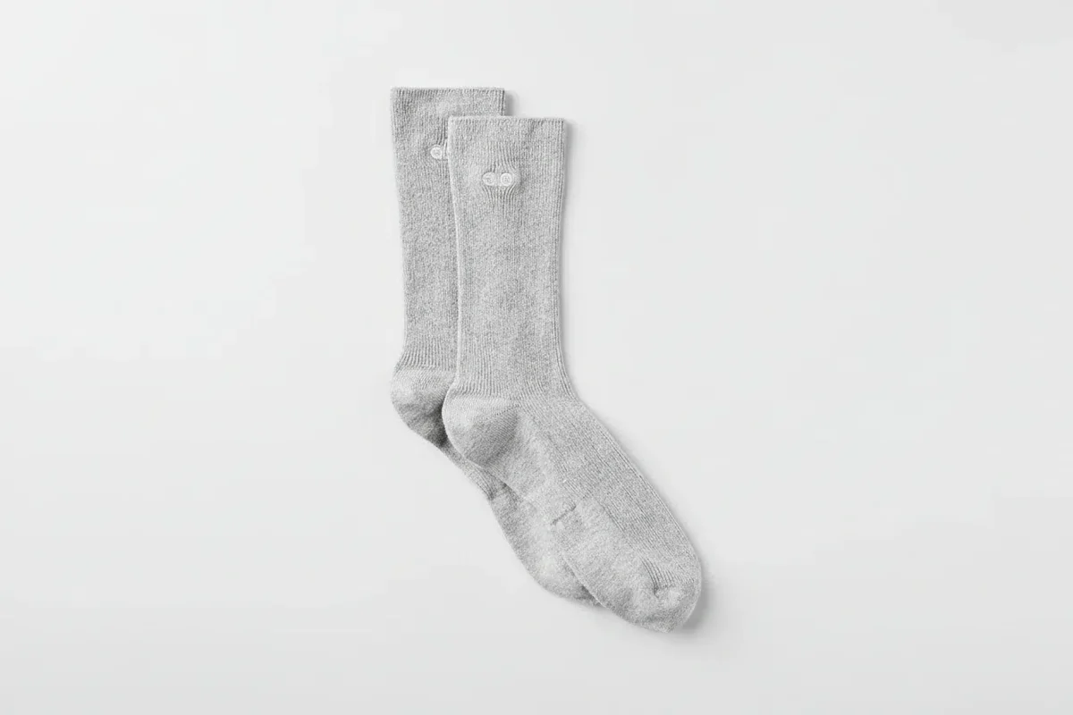 Unisex Half-Crew Understated Sock - Athletic Heather Grey