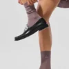 Unisex Half-Crew Understated Sock - Mushroom