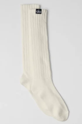 Unisex Scrunch Sock - Bone