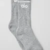 Unisex Throwback Sock - Athletic Heather Grey/White
