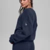 Unisex Wool Cashmere New Class Crewneck Sweater - Navy
