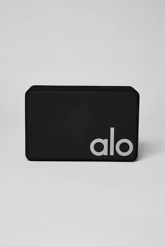 Uplifting Yoga Block - Black/Silver
