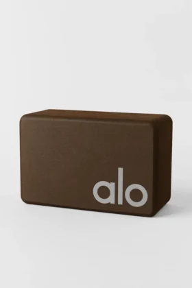 Uplifting Yoga Block – Espresso/Silver