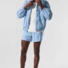 Vantage Nylon Ripstop Track Jacket - Seashell Blue