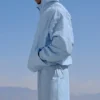 Vantage Nylon Ripstop Track Jacket - Seashell Blue