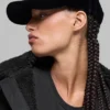 Velvet Off-Duty Cap - Black